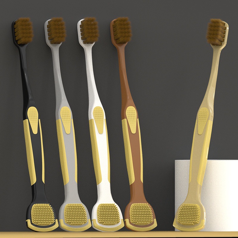 BQB5 solo cepillo de dientes raspador de lengua privado grupo de compra de puntos de regalo de cambio de edición de paquete multifuncional cepillo de dientes de pelo suave al por mayor