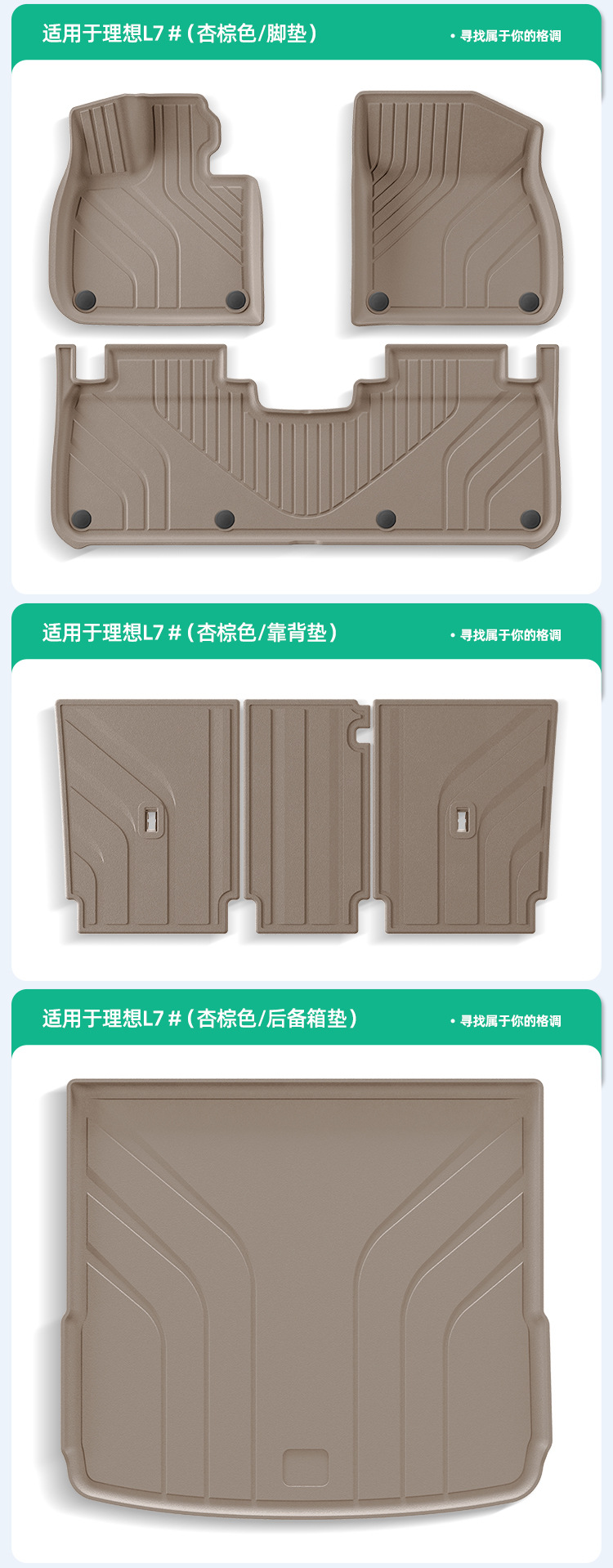 Suitable for 23-24 Ideal L7 Car Floor Mats, Special Car Floor Mats, Full Tpe Floor Mats, Trunk Mats, Drop Shipping