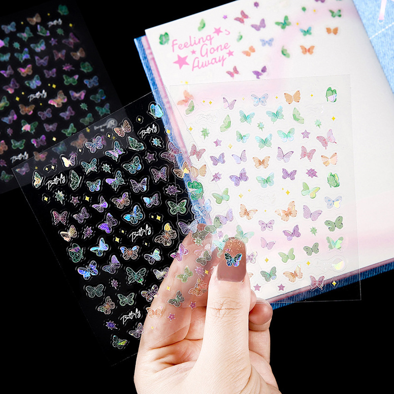 Butterfly Wings Iridescent Stickers, All-Purpose Stickers, Scrapbook Stickers, Nail Art Stickers, Butterfly Children's Nail Stickers Butterfly Wings Iridescent Stickers, All-Purpose Stickers, Scrapbook Stickers, Nail Art Stickers, Butterfly Children's Nail Stickers