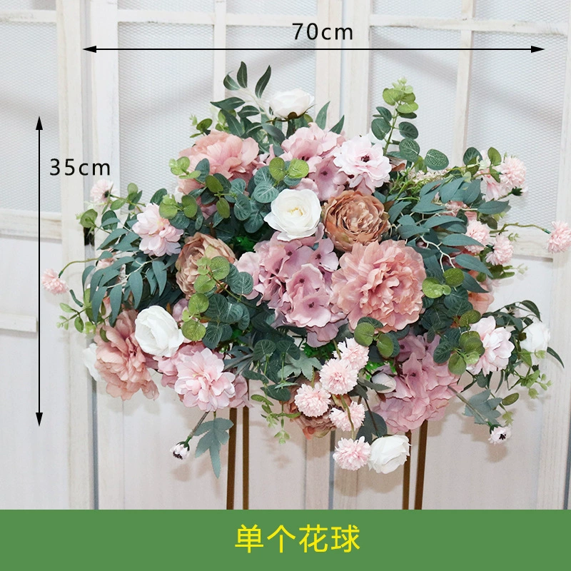 [婚庆道具花球绢花成品森系花艺路引花婚礼酒店舞台橱窗装饰]