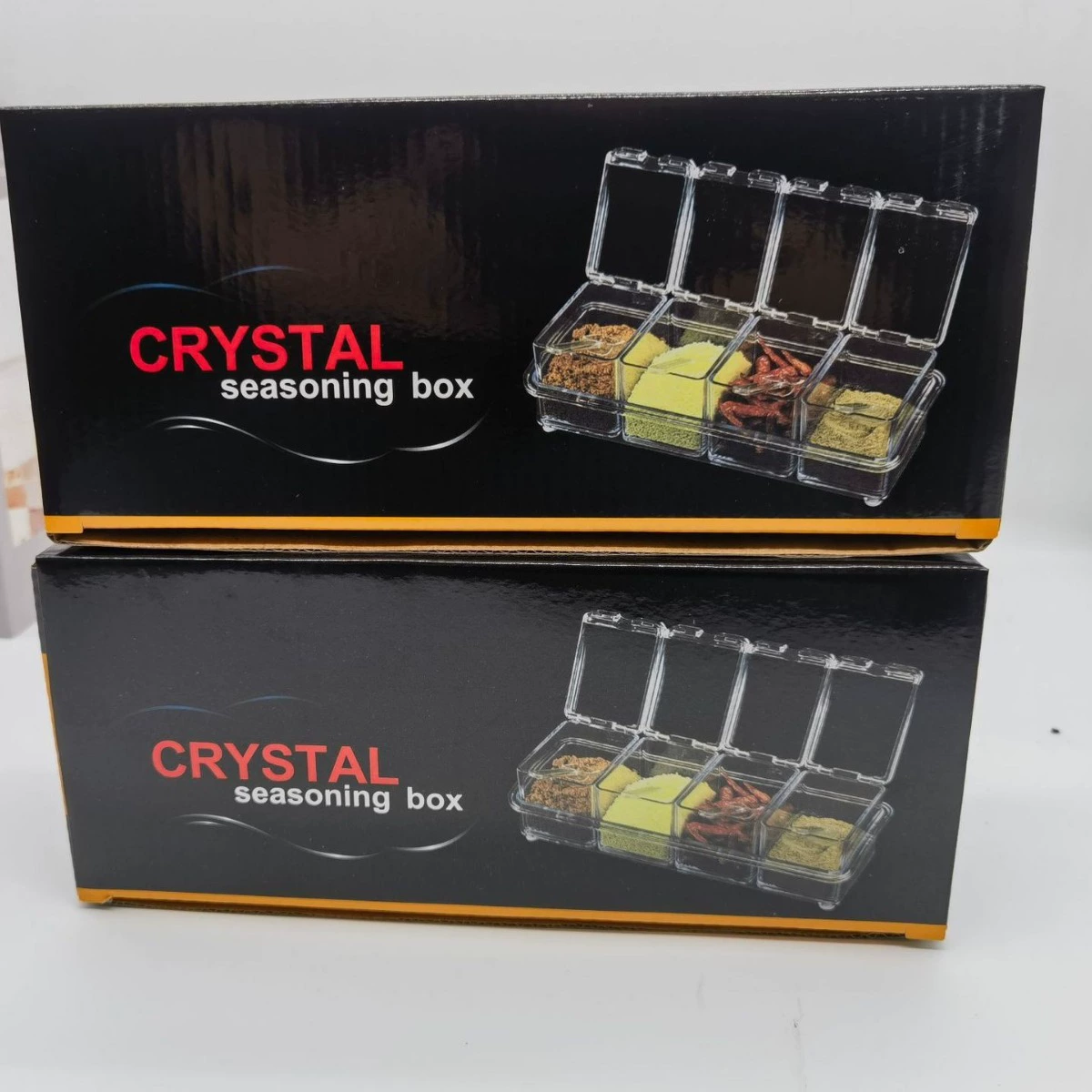 Коробка для приправ Домашняя кухня Соляная приправа Коробка для хранения Коробка для приправ Прозрачная коробка для приготовления