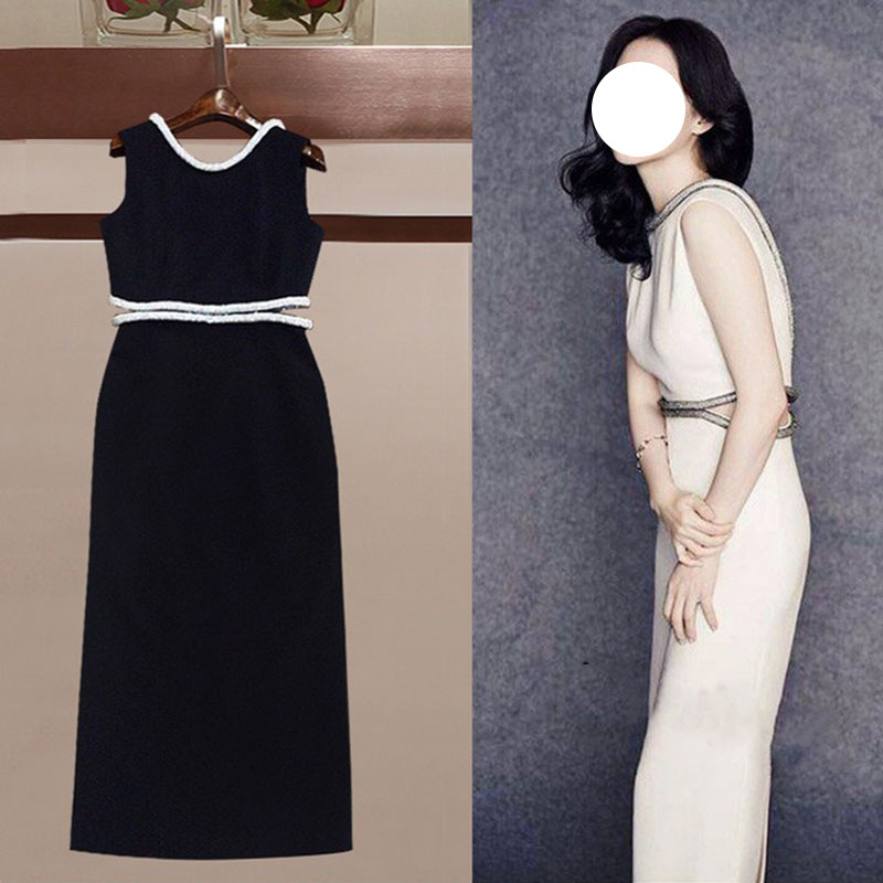 Diamond Dress Little Black Dress Temperament Birthday Party Annual Meeting Host Evening Dress for Women Diamond Dress Little Black Dress Temperament Birthday Party Annual Meeting Host Evening Dress for Women
