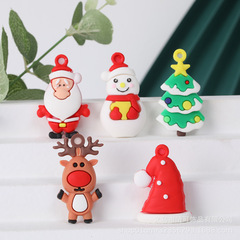 創意的なサンタクロースのクリスマスツリーのキーホルダーはクリスマスの小さい贈り物の立体の柔らかいゴムのクリスマスのぬいぐるみのペンダントの祝日です。