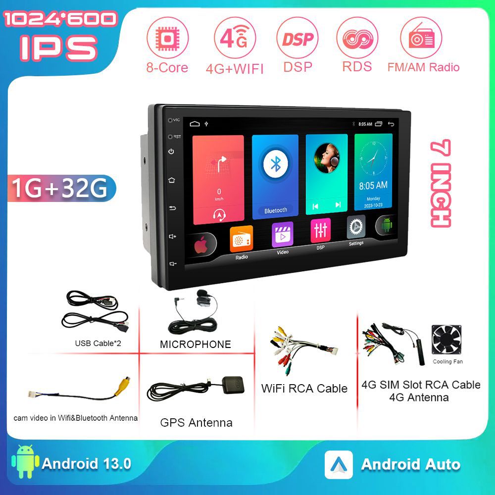 Transfronterizo MTK 7 pulgadas para automóvil GPS Android Navegación universal Máquina todo en uno Imagen de marcha atrás Carplay Navegación para automóvil