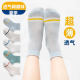 Boys' Socks Spring and Summer Thin Kidsren's Medium and Large Kidsren's Baby Little Boy Student Mesh Simple Breathable Mid-Calf Socks