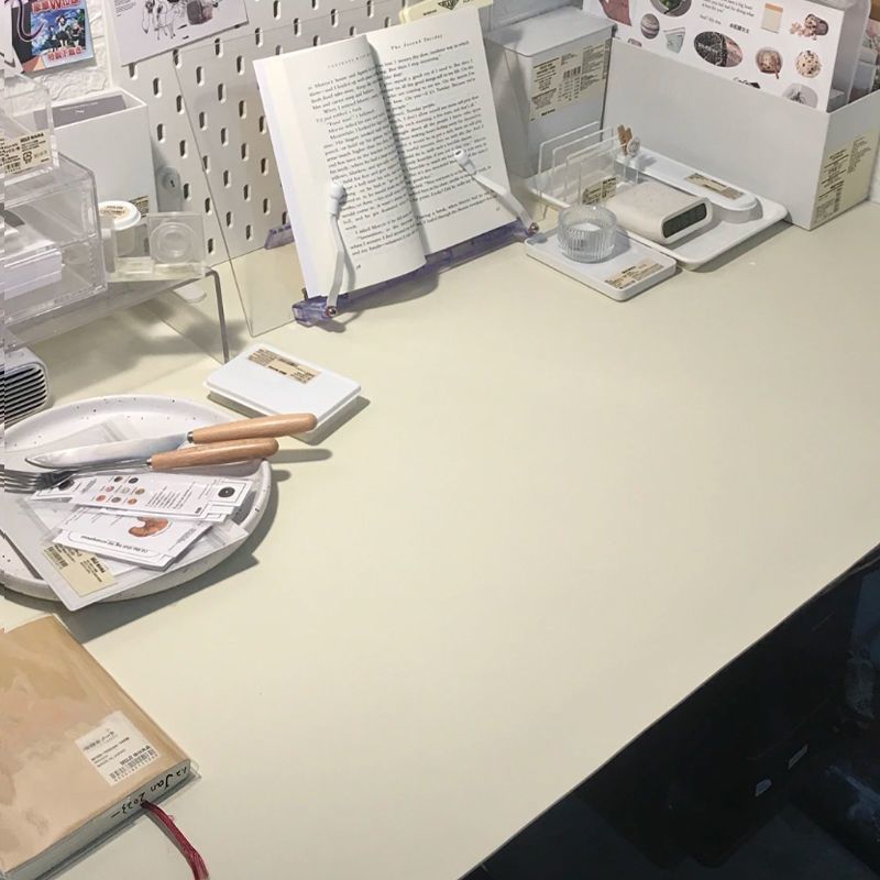 Desk Mat Student Mat Dormitory Cream White Desk Mat Waterproof Ins Tablecloth Accessible Luxury Pu Desk Desk Mat Custom-Made