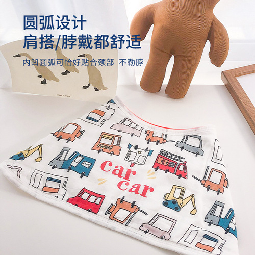 Manufacturer's homemade baby napkin, baby bib, six-layer bamboo cotton gauze, shoulder bib, saliva towel