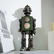 美式复古机器人摆件酒柜书架柜子工艺品摆件家居客厅桌面装饰品