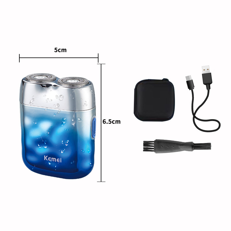 Comei KM-C30 de afeitar transfronteriza nuevo Mini pequeño cuchillo de barba de lavado de cuerpo completo USB máquina de afeitar eléctrica