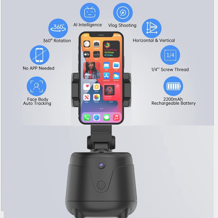 Inteligente de seguimiento de la nube 360 grados rotación reconocimiento facial de objetos en línea celebridad video en vivo completamente automático de seguimiento artefacto mágico