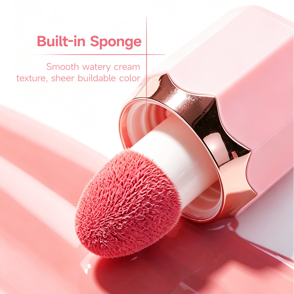 Blush líquido transfronterizo es un blush multipropósito, un blush de brillo, un blush mate desnudo, un blush de color natural.