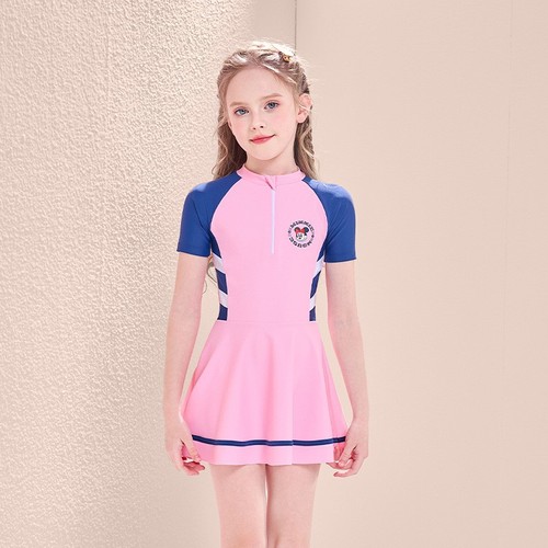 Children's Swimsuit Women's  Summer New Disney One-piece Princess Dress Style Cute Breathable Sunscreen Swimming Suit