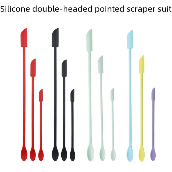 Creative New Product Silicone Mini Double-Headed Tip Spatula Set Cosmetic Bottle Lotion Bottle Bottom Scraper Jam Spatula