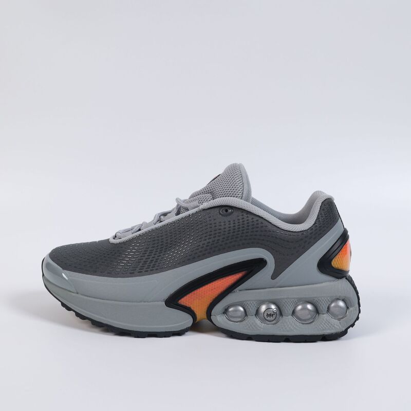 Air Max Dn Deep and Light Gray Gradient Orange-Red Gradient Trim Metallic Silver Air Cushion Street Cushioning Running Shoes Air Max Dn Deep and Light Gray Gradient Orange-Red Gradient Trim Metallic Silver Air Cushion Street Cushioning Running Shoes