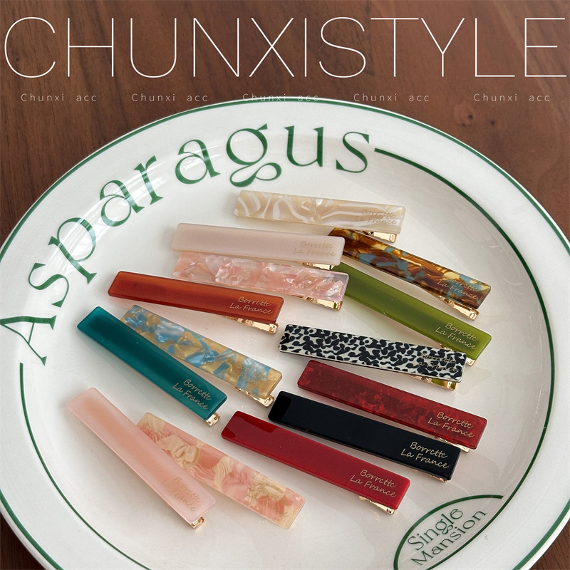 Unique 2-Piece Gold Standard Hair Clips Side Clips High-End Duckbill Hair Accessories 2025 New Bangs Clips for Women