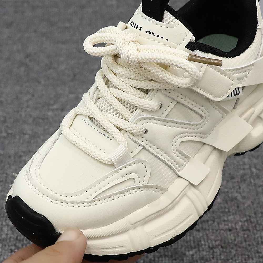 Zapatos deportivos de moda para niños zapatos de carreras diarios versátiles zapatos blancos de primavera nuevos zapatos de moda para papá 5344