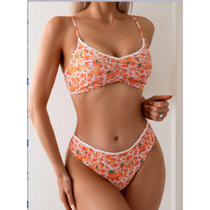 Amazon AliExpress transfronterizo Europa y Estados Unidos una variedad de trajes de baño divididos bikini de mujer trajes de baño de spa de playa