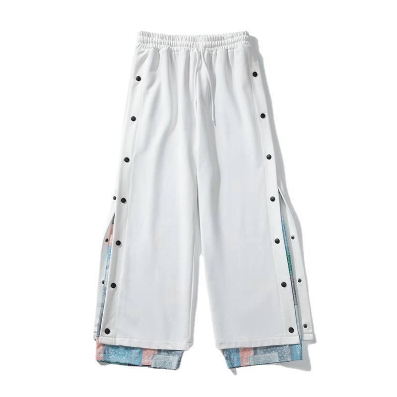 Pantalones de anacardo de pecho de los hombres de estilo coreano de moda más tamaño pantalones casuales deportivos Pantalones rectos sueltos de pierna ancha marca de moda