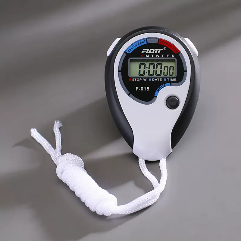 A-015多功能电子秒表时尚跑步运动专用计时器防震防磁日期显防水