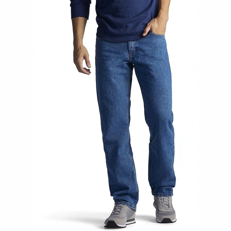 2026 Spring/Summer Men's Regular Fit Straight Leg Jeans, Dark Stone Color