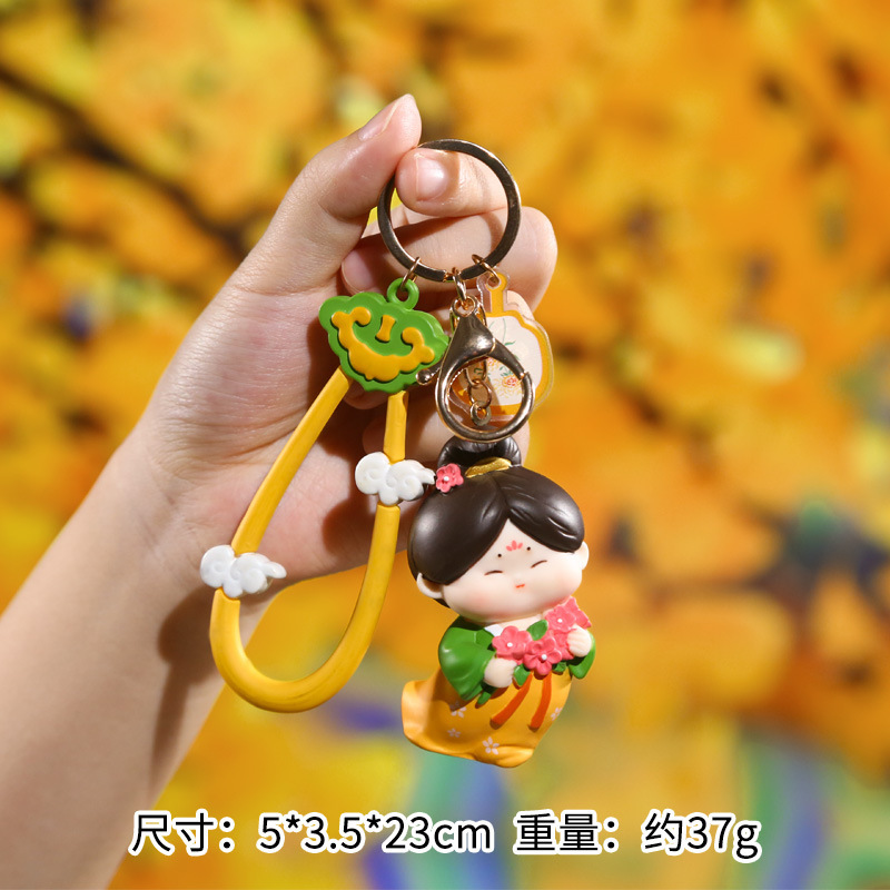 抖音热卖唐仕女钥匙扣挂件国潮古风吊饰书包背包挂件创意礼品批发|undefined