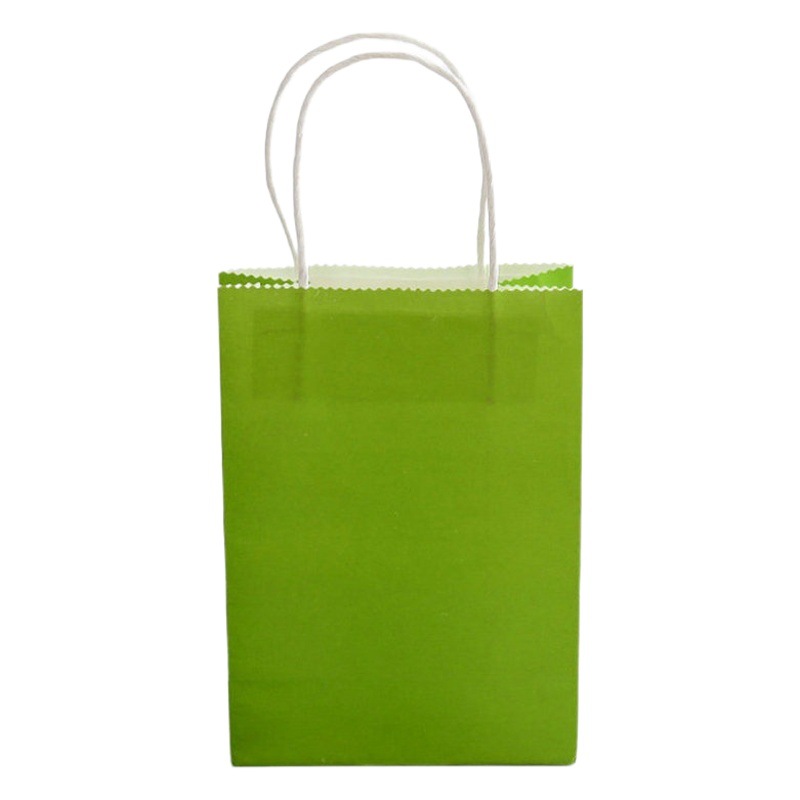Bolso de la tienda de belleza del color en stock Bolso de papel Kraft al por mayor para hornear alimentos para llevar bolsa de embalaje