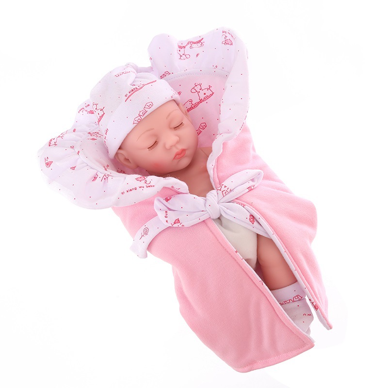 Simulación bebé renacido muñeca 30cm vinilo muñeca suave pegamento bebé dormir calmante niños jugar casa juguete