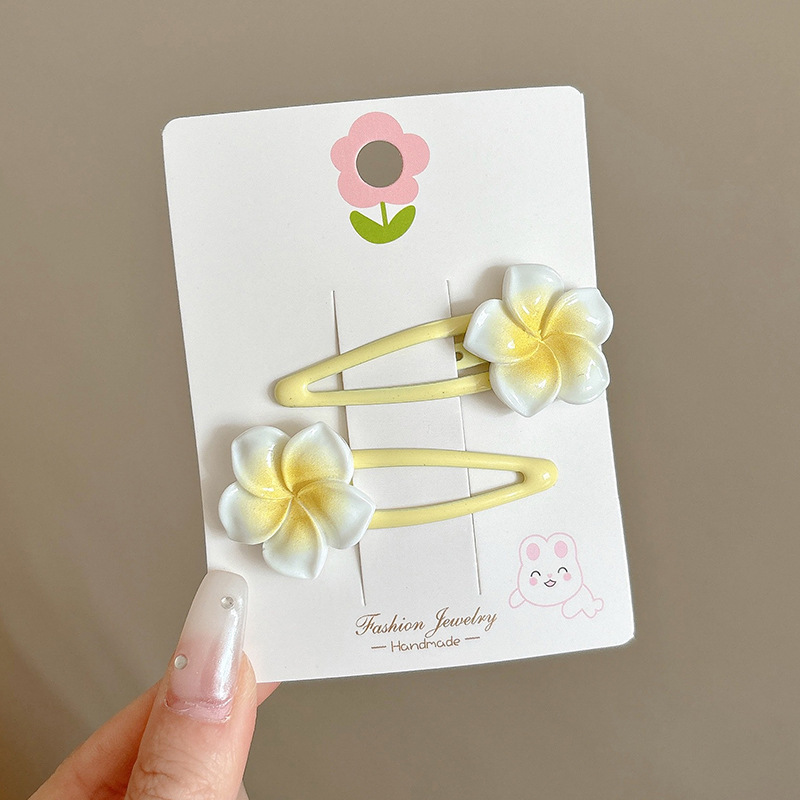 Horquilla de color dopamina, clip de pico de pato de cabello roto coreano femenino, horquilla de sentido avanzado y2k, clip lateral con flequillo, tocado