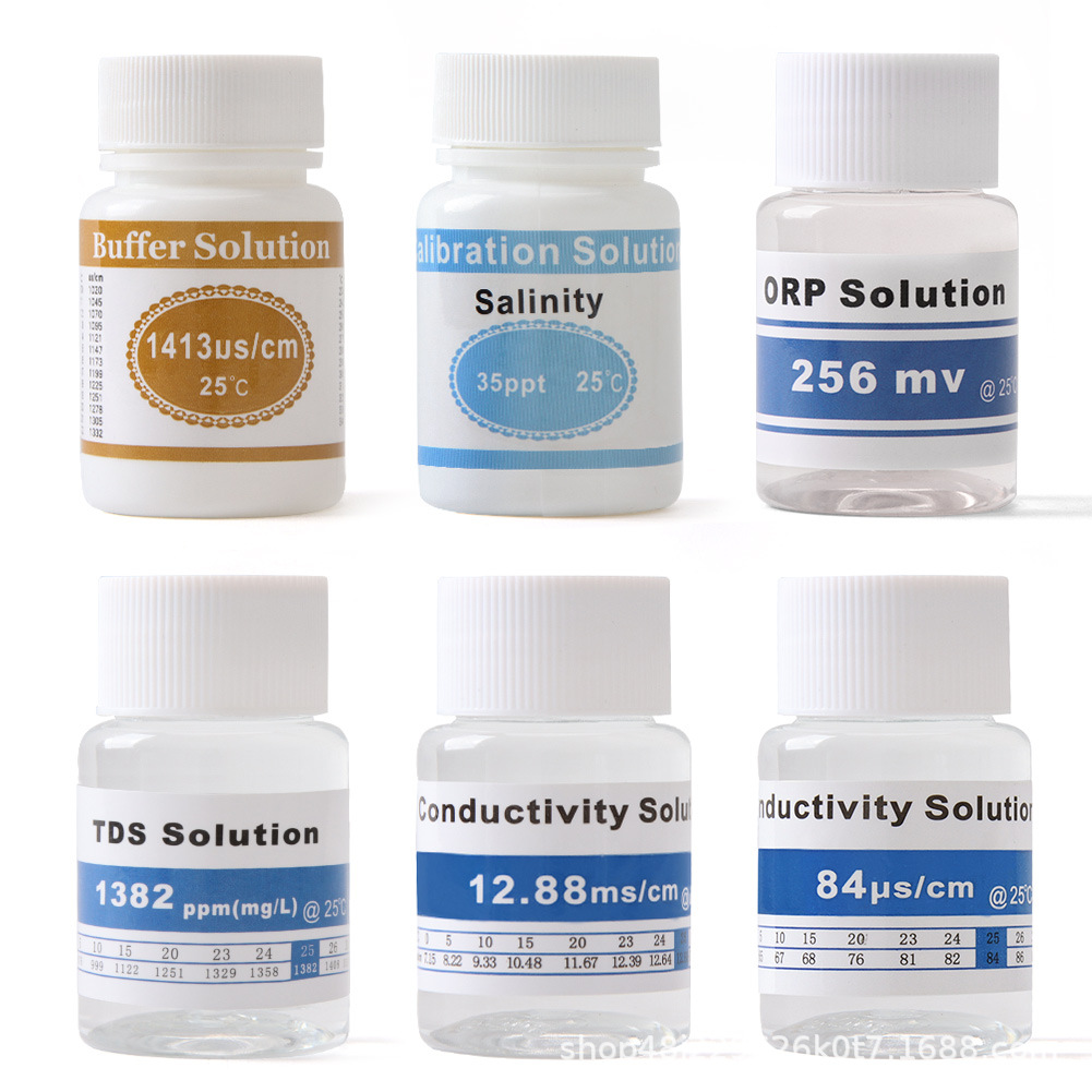 TDS 1413标准液EC电导率12.88/84/ORP校准液256 SALT盐度计35ppt