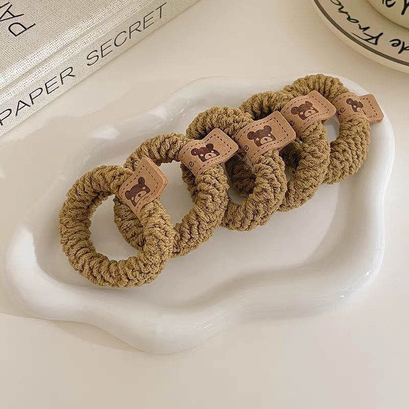 cordón de correa de goma sin costura, cordón de cabello de alta elasticidad, anillo de cabello duradero, cabello alto, cola de caballo fija, cuerda de cabello de bola