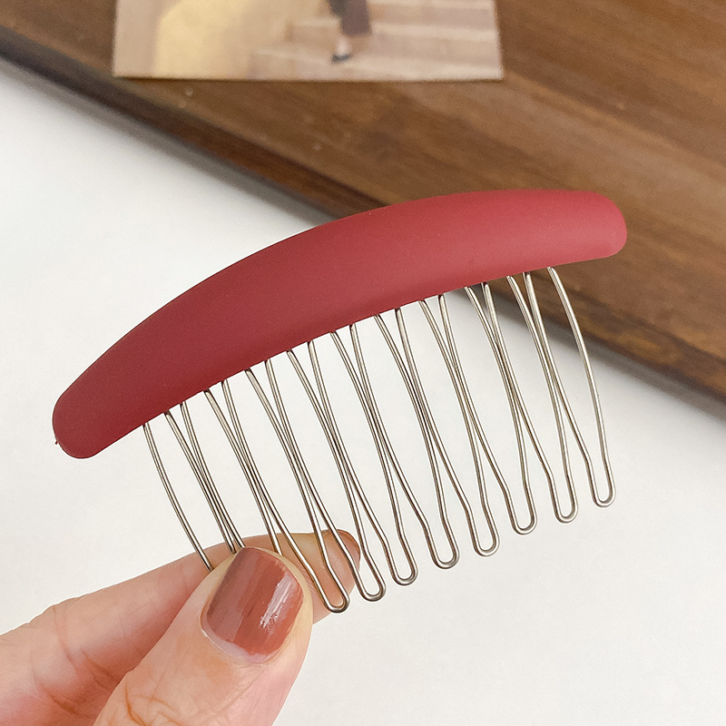 Estilo coreano elegante Morandi peine de pelo insertar peine antideslizante pelo roto flequillos peine sin costura horquilla tocado femenino accesorios para el cabello al por mayor