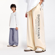 DK童装2025秋装薄款女男童美式运动裤卫裤儿童中大童洋气休闲长裤