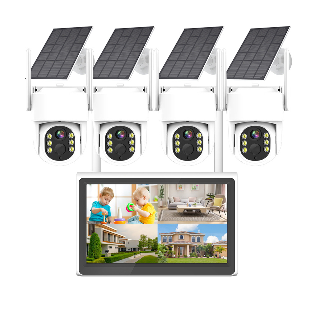 4 millones de cámaras de monitoreo solar inalámbricas con pantalla para teléfonos móviles domésticos con cámara remota al aire libre a prueba de agua