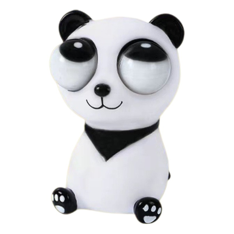 Artefacto de descompresión divertido oso Cainiao mirando creativo diseño divertido alucinante Panda squeeze pellizcar música descompresión juguete