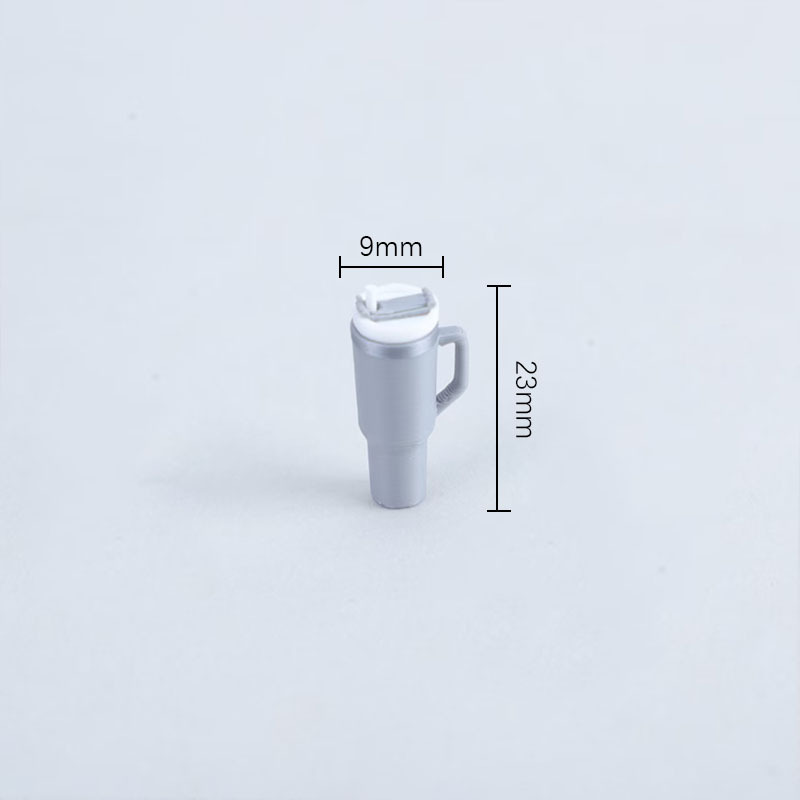 Dollhouse mini modelo de taza de agua simulación de paja diy miniature modelo de decoración de alimentos