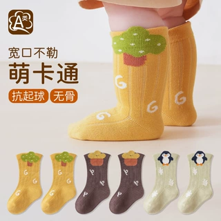 超级工厂宝宝袜子秋冬卡通可爱企鹅新生儿袜子宝宝袜婴儿袜子春秋
