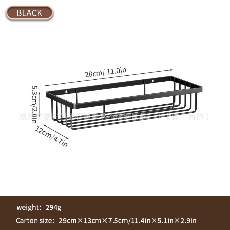 Rack de almacenamiento de artículos de baño sin perforación Rack de almacenamiento de jabón de baño casero