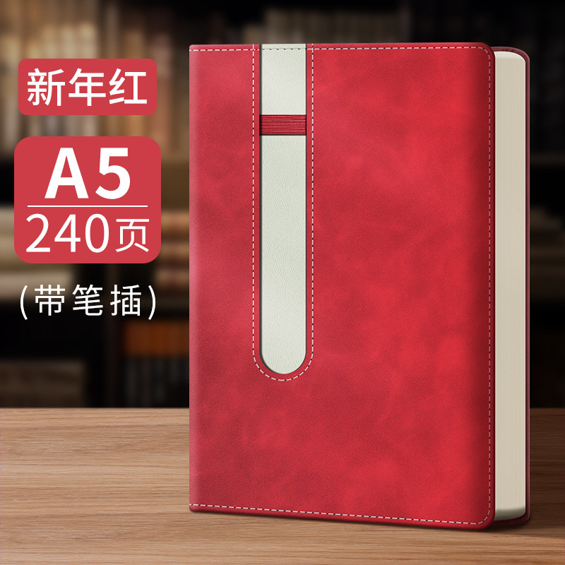 A5 Año Nuevo Rojo / 120 hojas