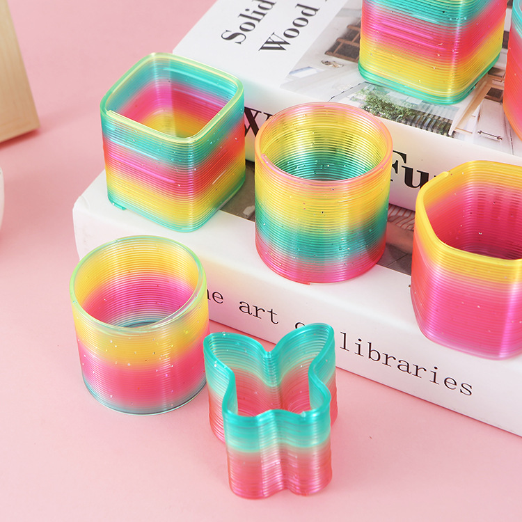 Gran 12 tabletas/caja en forma de círculo de arco iris transparente nueva venta caliente Arco Iris juguete polígono Arco Iris círculo al por mayor