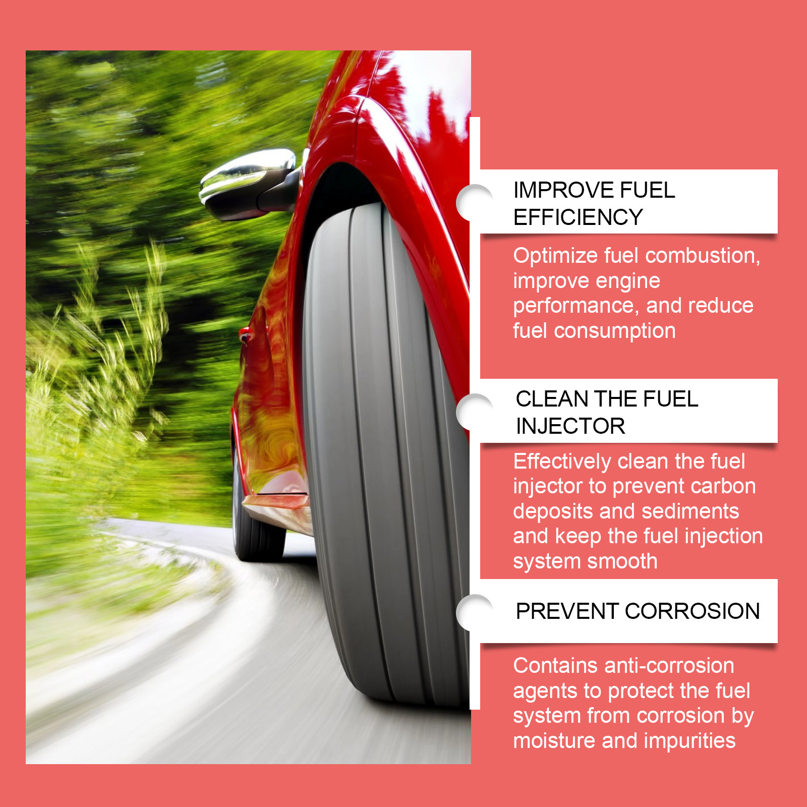 Rayhong Car Fuel Additive Protects Engine Keeps Parts Wear System Clean Additive