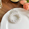 Children's tiara from pearl for princess, cute hair rope, hair accessory