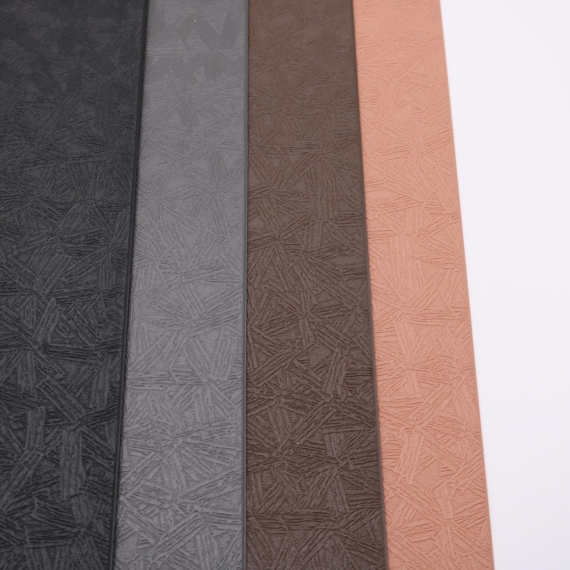 Nuevo cuero en relieve placemat PVC plisado antideslizante estera impermeable aislamiento occidental mantel cocina estera Hotel