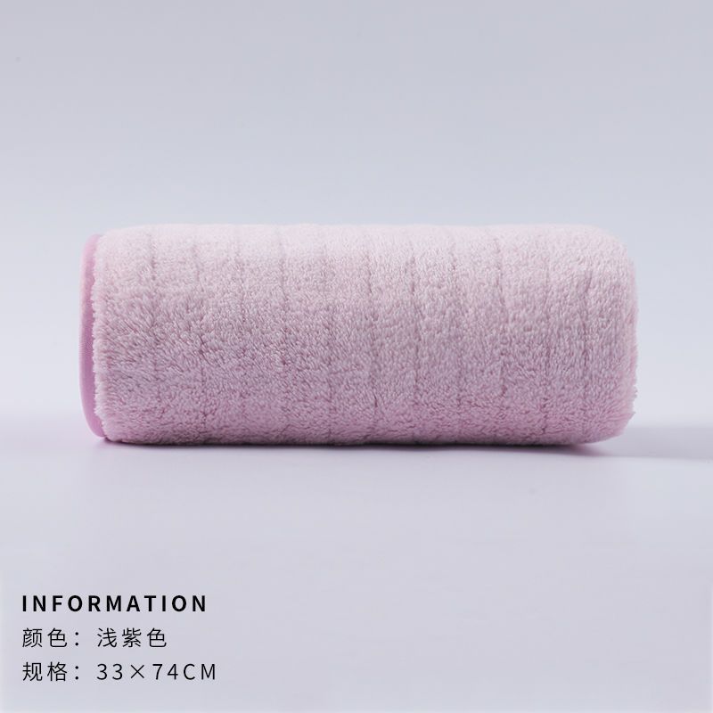 Toalla de terciopelo coral engrosada suave absorbente sin pelusa Toalla de secado rápido para el cabello Toalla de cara para el hogar adulto fábrica al por mayor