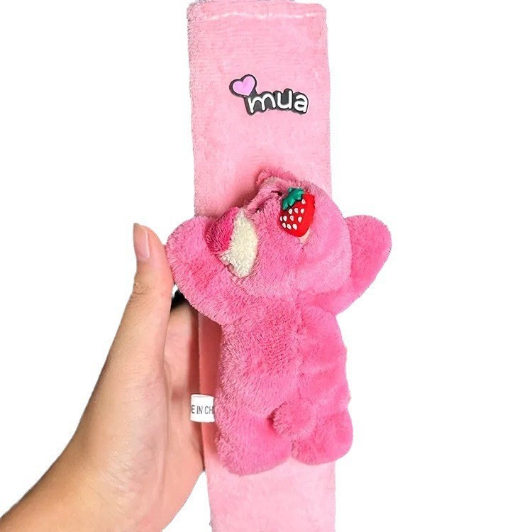 Protector de Hombro de Peluche para Cinturón de Auto de Terciopelo de Cristal, Anti-estrangulamiento, para Automóvil