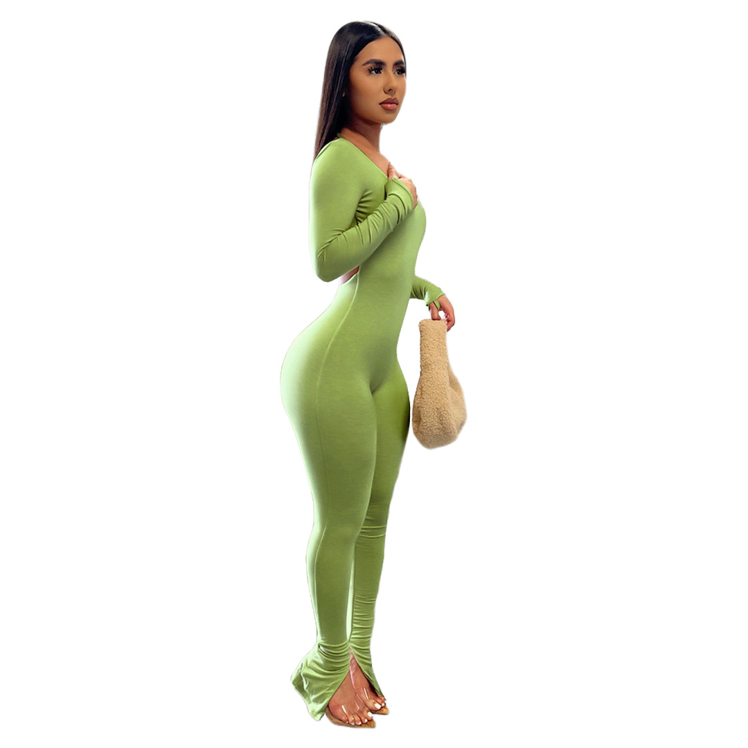 6602 芥末绿模特图4.jpg