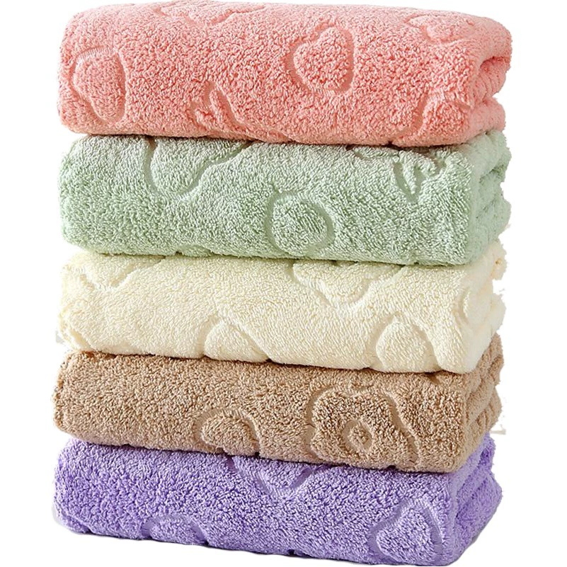 Оптовая продажа от производителя кораллового бархата с тиснением, мягкое, водопоглощающее и быстросохнущее, милая мультяшная мочалка для лица, подарок медведя