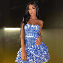 Women's Heavy Embellished Bohemian Strapless Hollow Out Slim Fit Mini Dress – Spring Resort Gown 2026_ecoleips.com