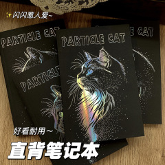 a5 厚みのあるブラックカードホットシルバー空白ノート b5 レトロ文学中学生と高校生大学生メモ帳卸売