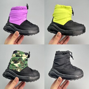 Foreign Trade Autumn and Winter Snow Boots, Mountaineering Outdoor Workwear Style, Boys' and Girls' Real Fur Warm Short Boots, Children's Shoes, Korean Fashion