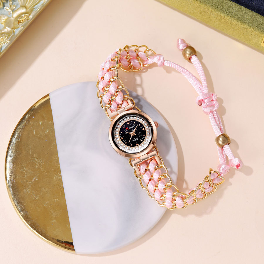 Nyt bedst sælgende kompakt og alsidigt kvartsur, cirkulær lille urskive, dameur i legering_voghion.com